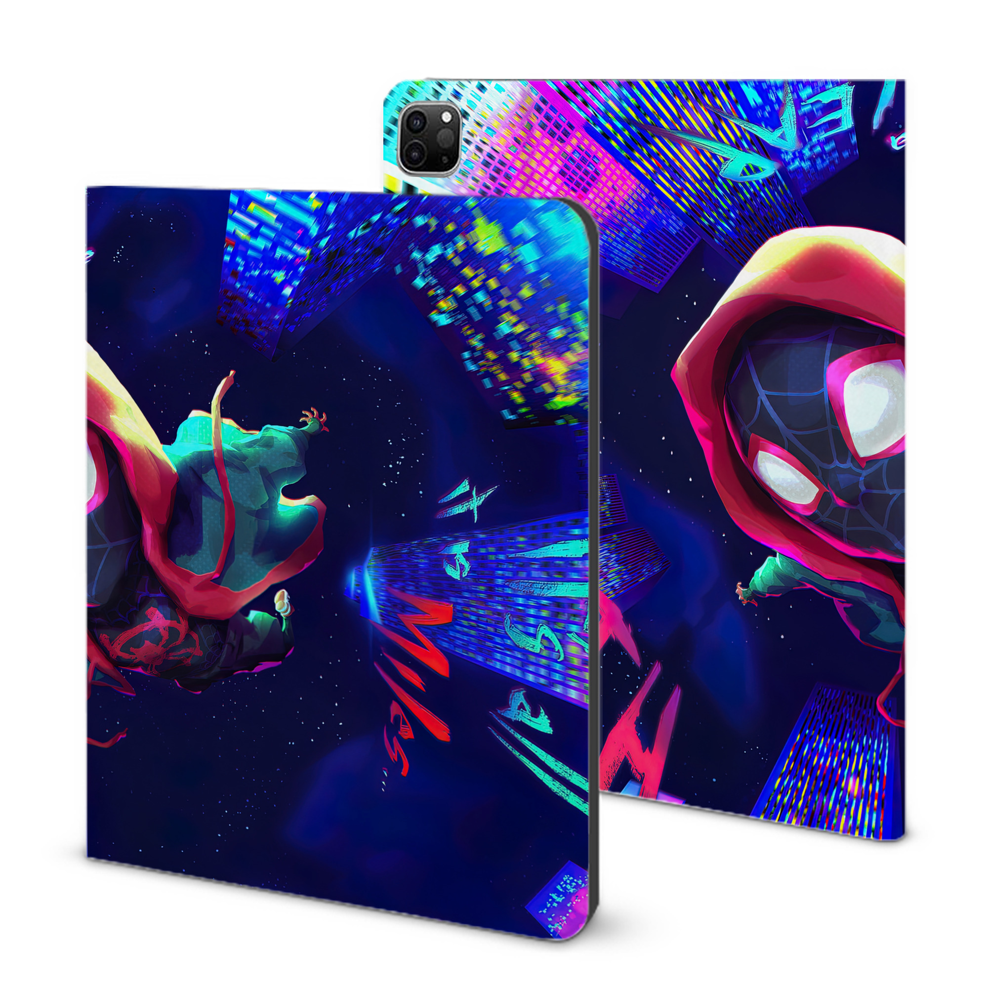 （画像用） Spider Man スパイダーマン IPad ケース ブック型 PUレザー TPU 耐衝撃 軽量 薄型 ペン収納なし 全面保護 IPad 各モデル対応